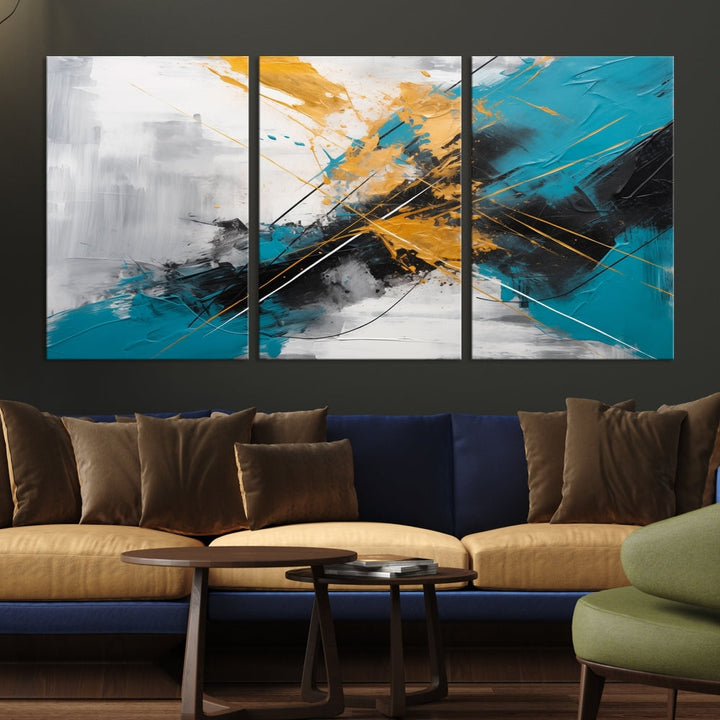 Large Abstract Print Modern Wall Art Canvas Wall Decor Housewarming Gift