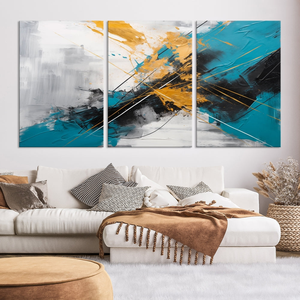 Large Abstract Print Modern Wall Art Canvas Wall Decor Housewarming Gift