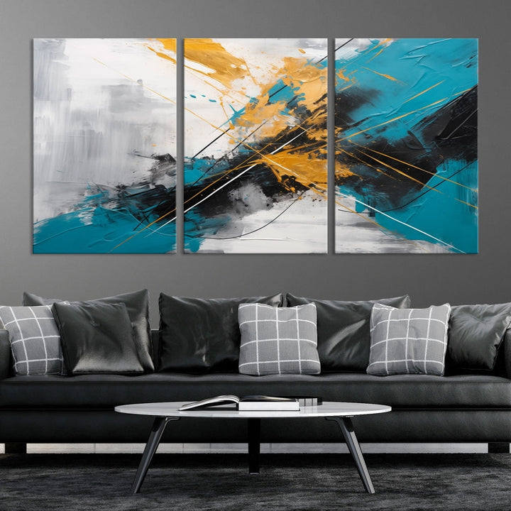 Large Abstract Print Modern Wall Art Canvas Wall Decor Housewarming Gift