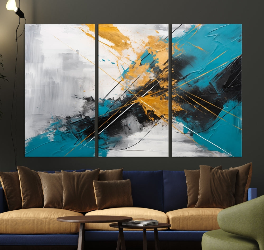 Large Abstract Print Modern Wall Art Canvas Wall Decor Housewarming Gift