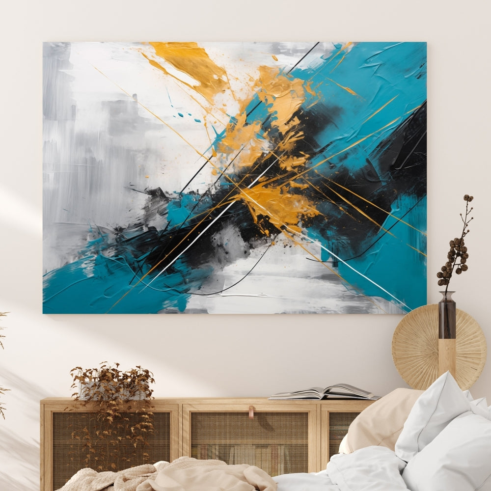 Large Abstract Print Modern Wall Art Canvas Wall Decor Housewarming Gift