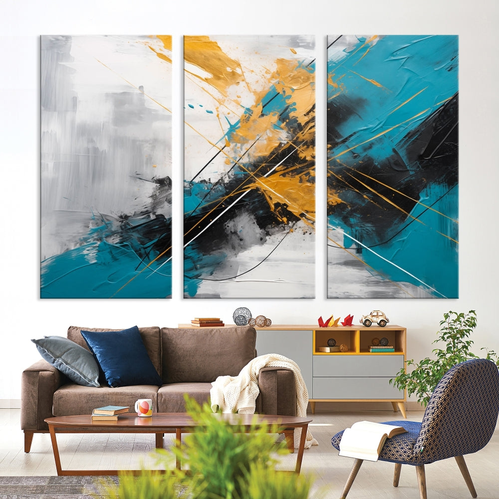 Large Abstract Print Modern Wall Art Canvas Wall Decor Housewarming Gift