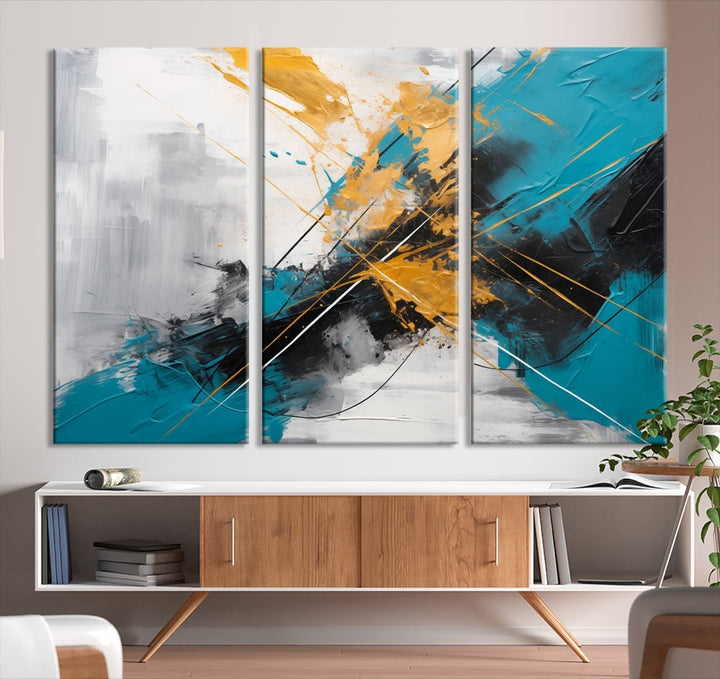 Large Abstract Print Modern Wall Art Canvas Wall Decor Housewarming Gift