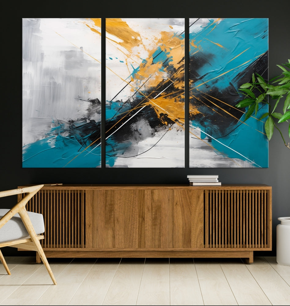 Large Abstract Print Modern Wall Art Canvas Wall Decor Housewarming Gift