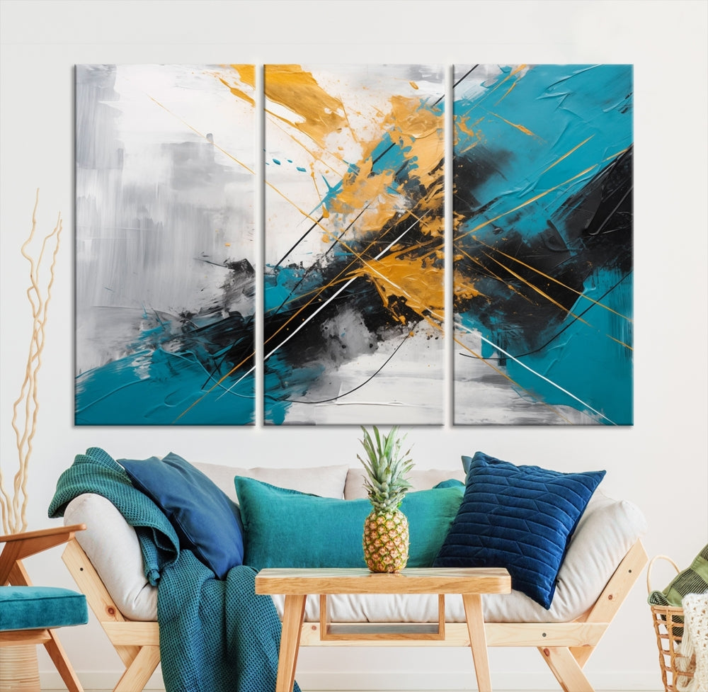 Large Abstract Print Modern Wall Art Canvas Wall Decor Housewarming Gift