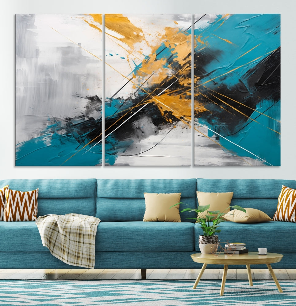 Large Abstract Print Modern Wall Art Canvas Wall Decor Housewarming Gift