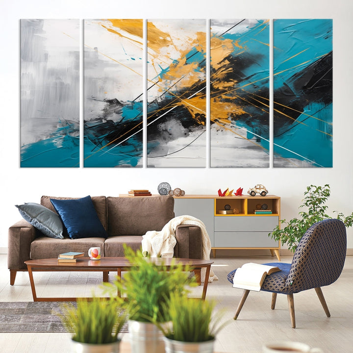 Large Abstract Print Modern Wall Art Canvas Wall Decor Housewarming Gift