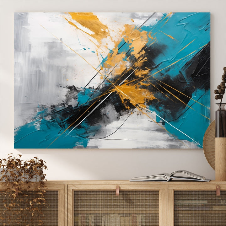 Large Abstract Print Modern Wall Art Canvas Wall Decor Housewarming Gift