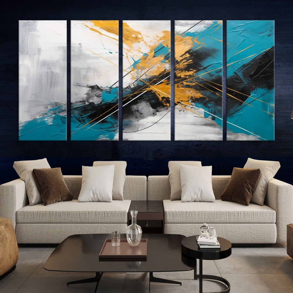 Large Abstract Print Modern Wall Art Canvas Wall Decor Housewarming Gift