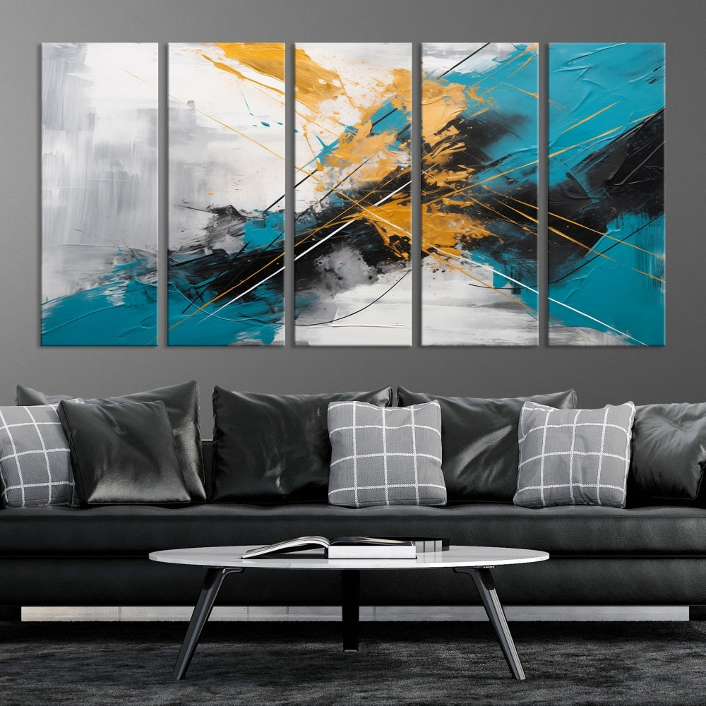 Large Abstract Print Modern Wall Art Canvas Wall Decor Housewarming Gift