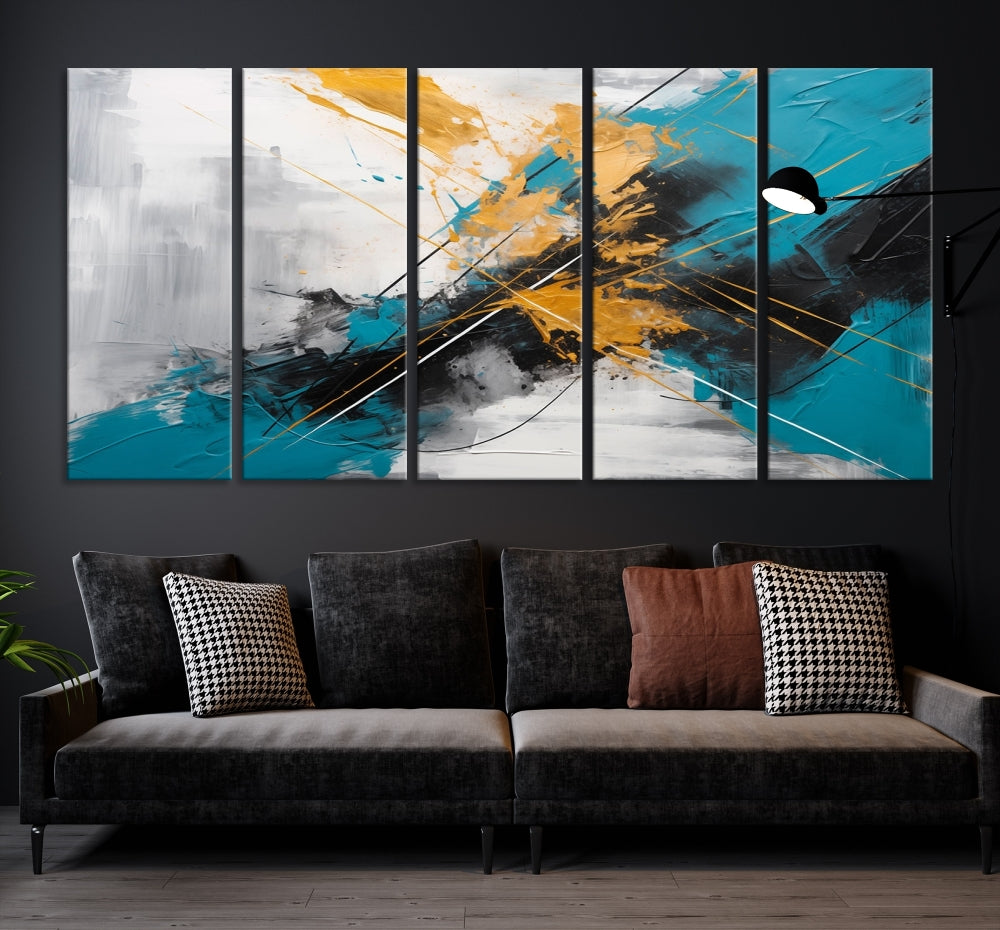 Large Abstract Print Modern Wall Art Canvas Wall Decor Housewarming Gift