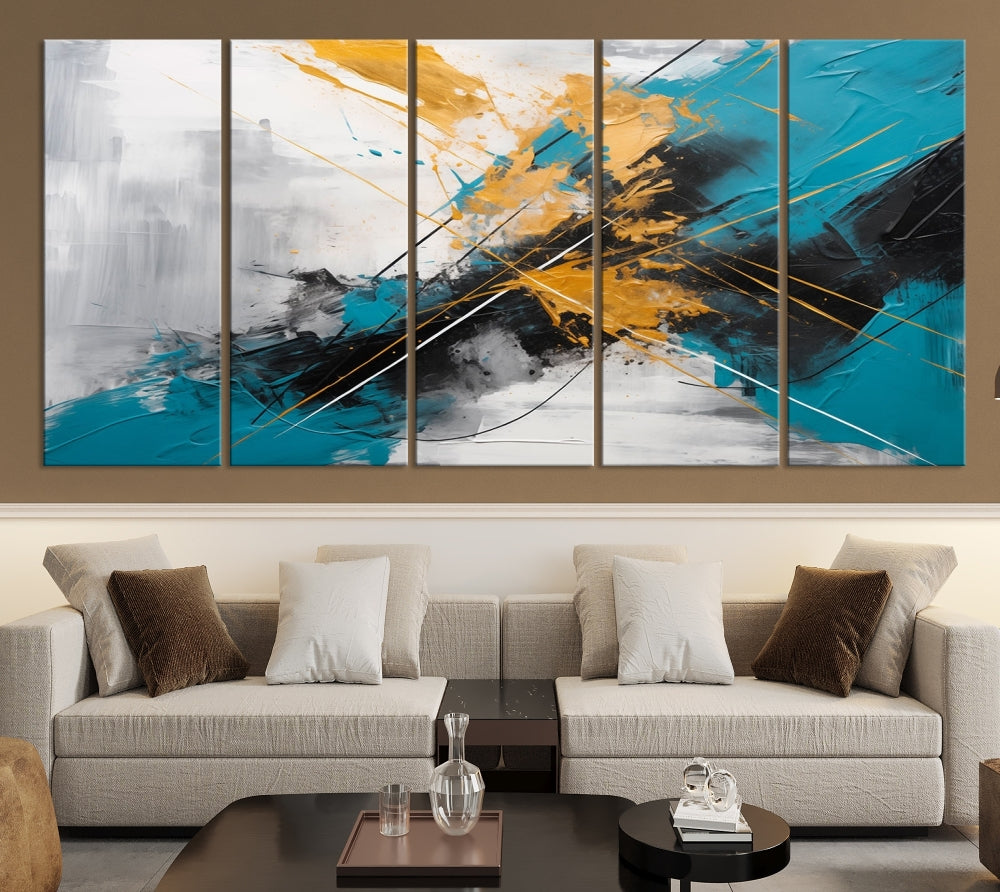 Large Abstract Print Modern Wall Art Canvas Wall Decor Housewarming Gift