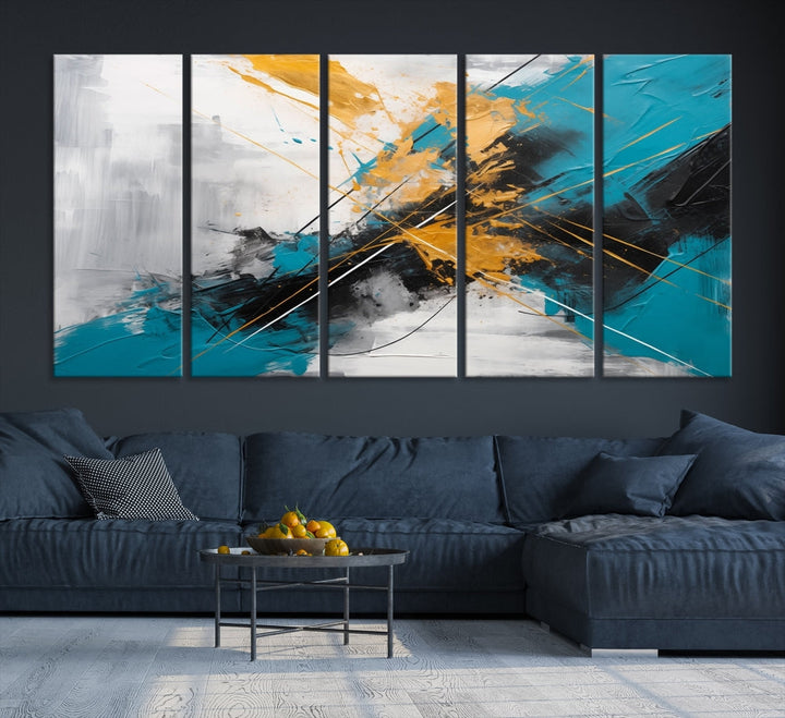 Large Abstract Print Modern Wall Art Canvas Wall Decor Housewarming Gift