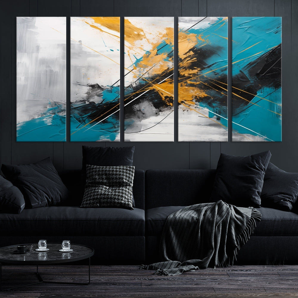 Large Abstract Print Modern Wall Art Canvas Wall Decor Housewarming Gift