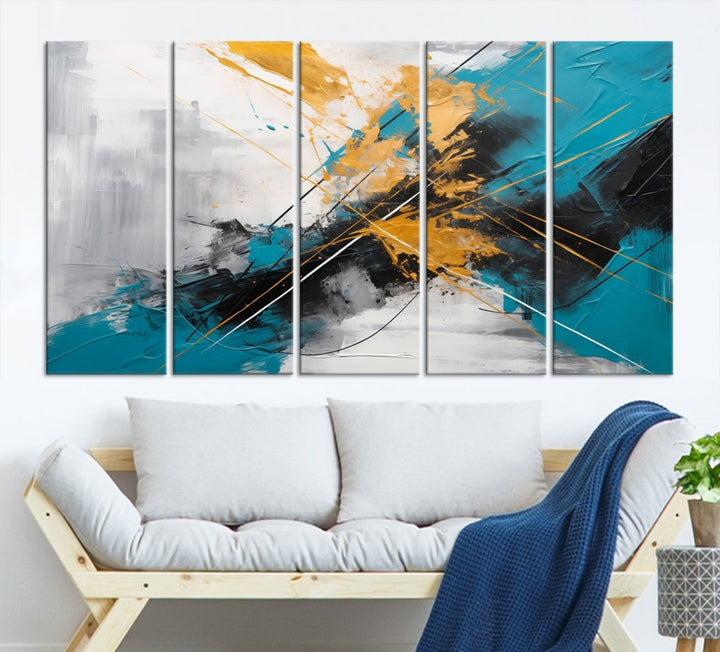 Large Abstract Print Modern Wall Art Canvas Wall Decor Housewarming Gift