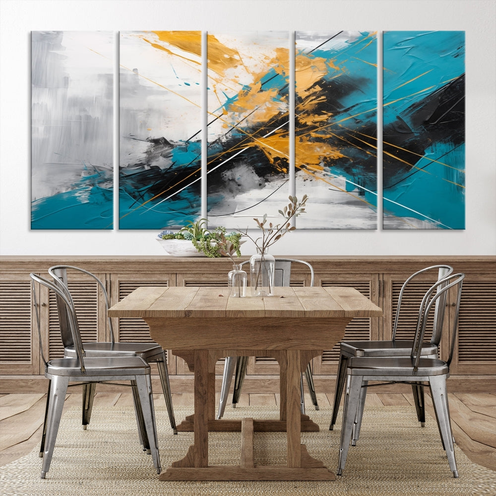 Large Abstract Print Modern Wall Art Canvas Wall Decor Housewarming Gift