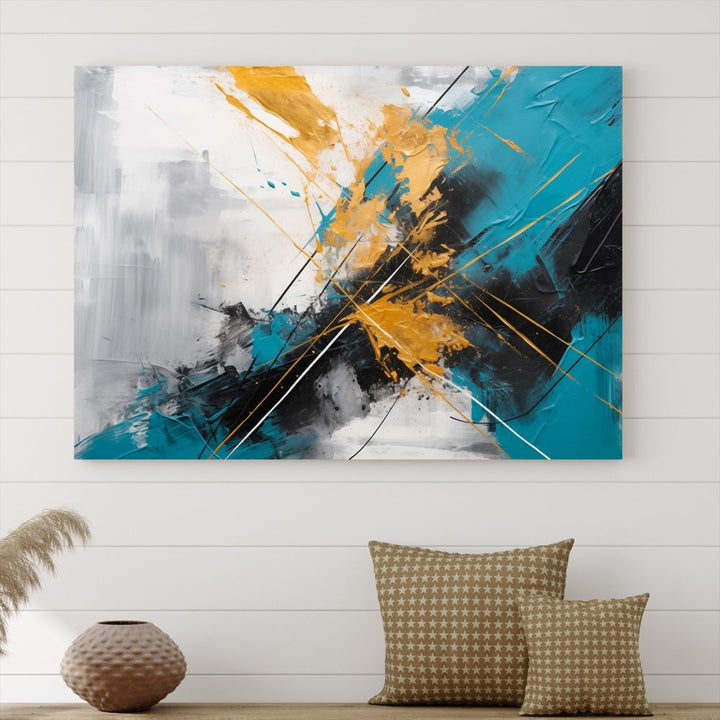 Large Abstract Print Modern Wall Art Canvas Wall Decor Housewarming Gift