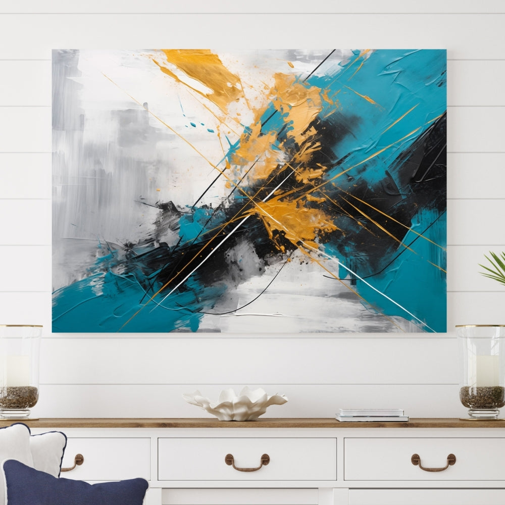 Large Abstract Print Modern Wall Art Canvas Wall Decor Housewarming Gift