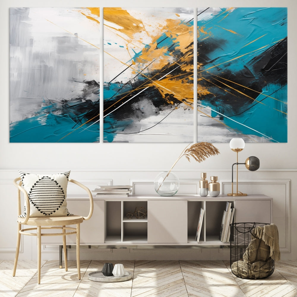 Large Abstract Print Modern Wall Art Canvas Wall Decor Housewarming Gift