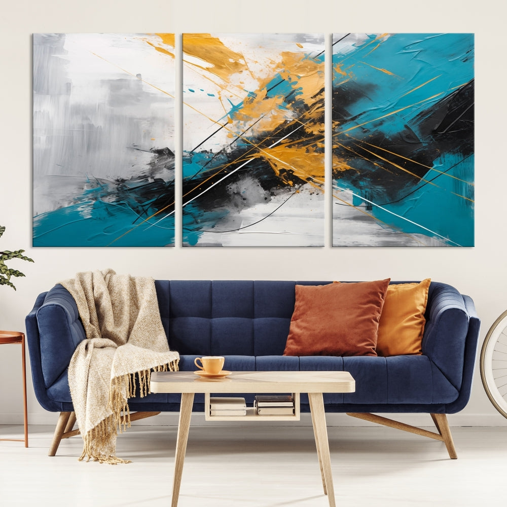 Large Abstract Print Modern Wall Art Canvas Wall Decor Housewarming Gift