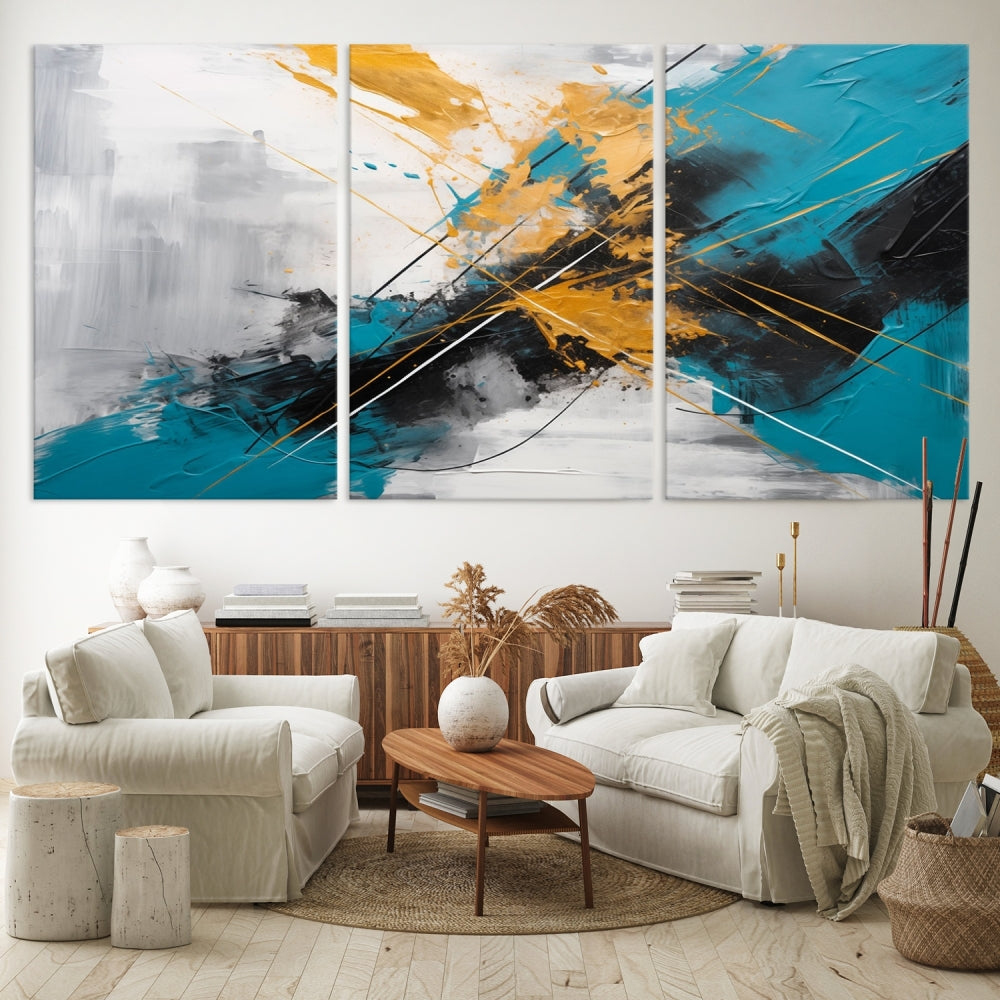 Large Abstract Print Modern Wall Art Canvas Wall Decor Housewarming Gift