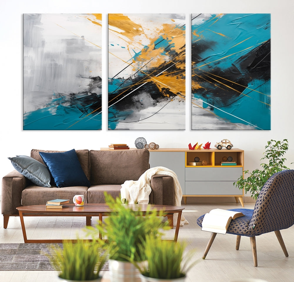 Large Abstract Print Modern Wall Art Canvas Wall Decor Housewarming Gift