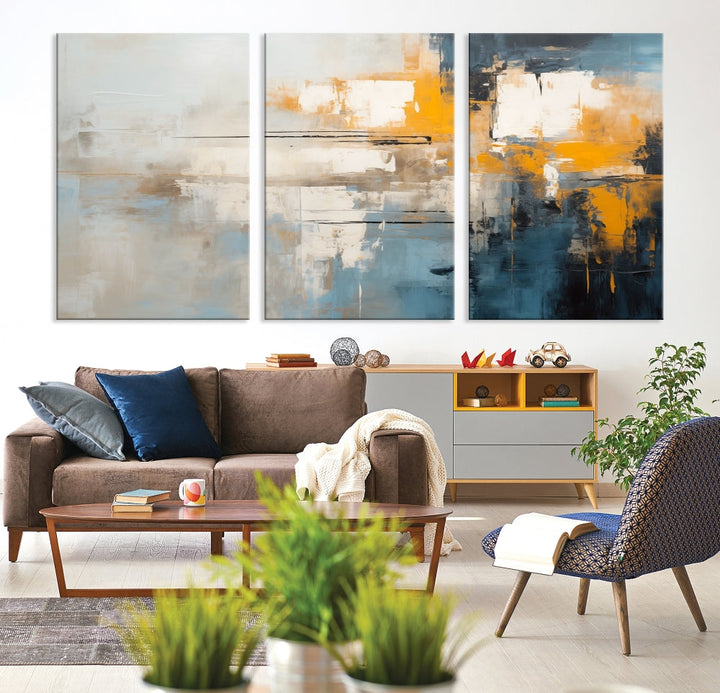 Large Abstract Wall Art Canvas Print Modern Minimalist Interior Wall Decor