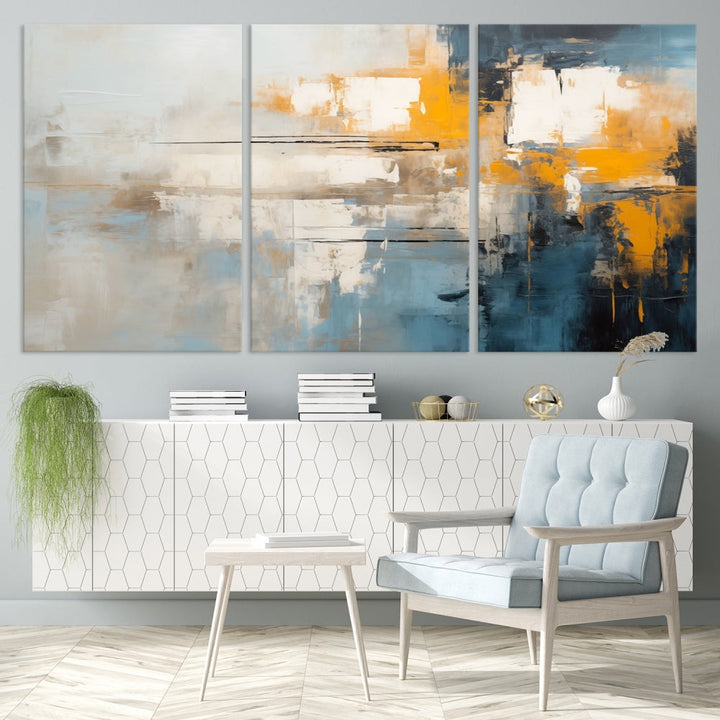 Large Abstract Wall Art Canvas Print Modern Minimalist Interior Wall Decor