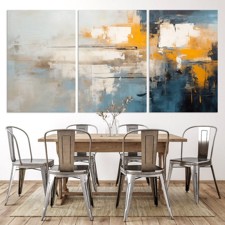 Large Abstract Wall Art Canvas Print Modern Minimalist Interior Wall Decor