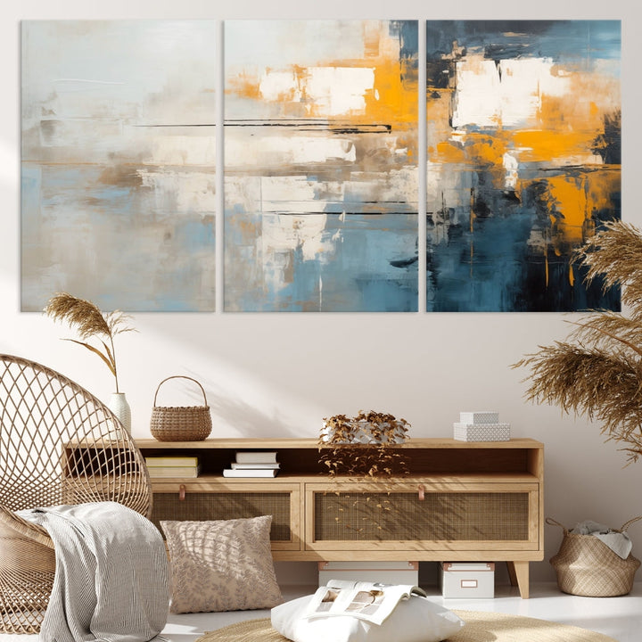 Large Abstract Wall Art Canvas Print Modern Minimalist Interior Wall Decor