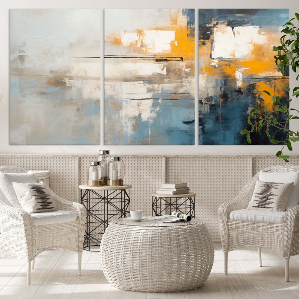 Large Abstract Wall Art Canvas Print Modern Minimalist Interior Wall Decor