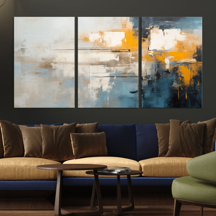 Large Abstract Wall Art Canvas Print Modern Minimalist Interior Wall Decor