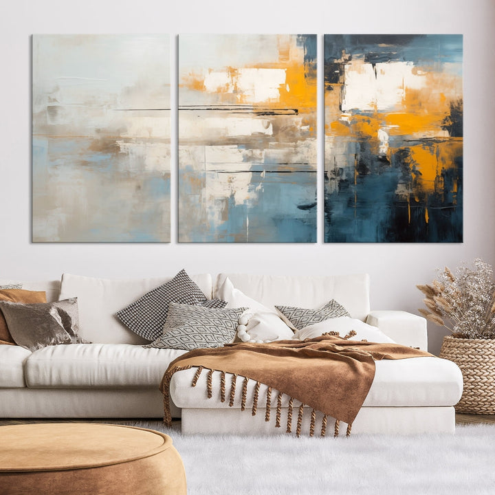 Large Abstract Wall Art Canvas Print Modern Minimalist Interior Wall Decor