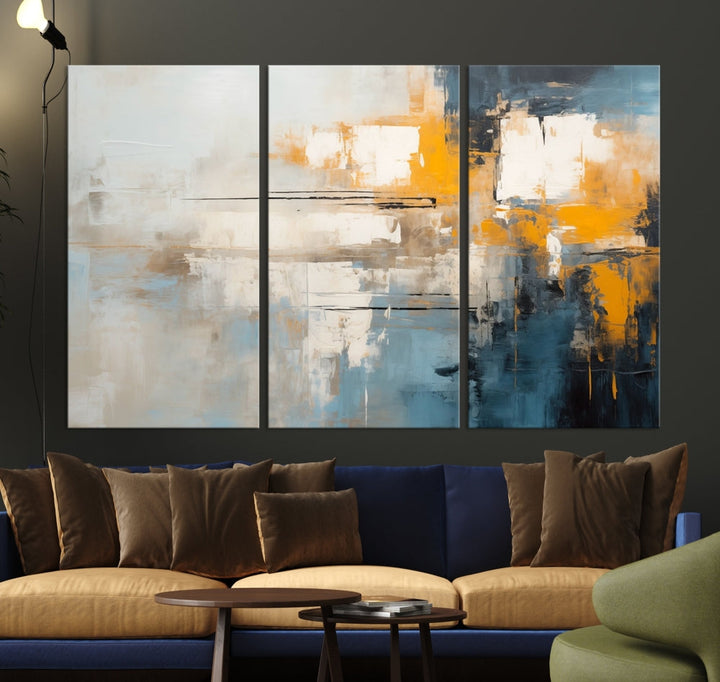 Large Abstract Wall Art Canvas Print Modern Minimalist Interior Wall Decor