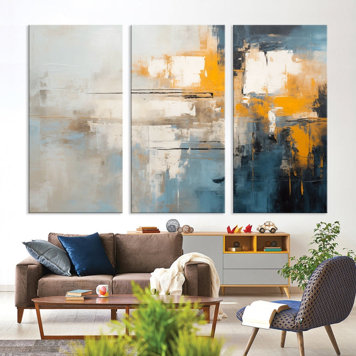 Large Abstract Wall Art Canvas Print Modern Minimalist Interior Wall Decor