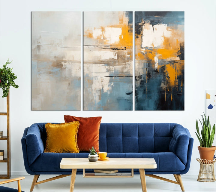 Large Abstract Wall Art Canvas Print Modern Minimalist Interior Wall Decor