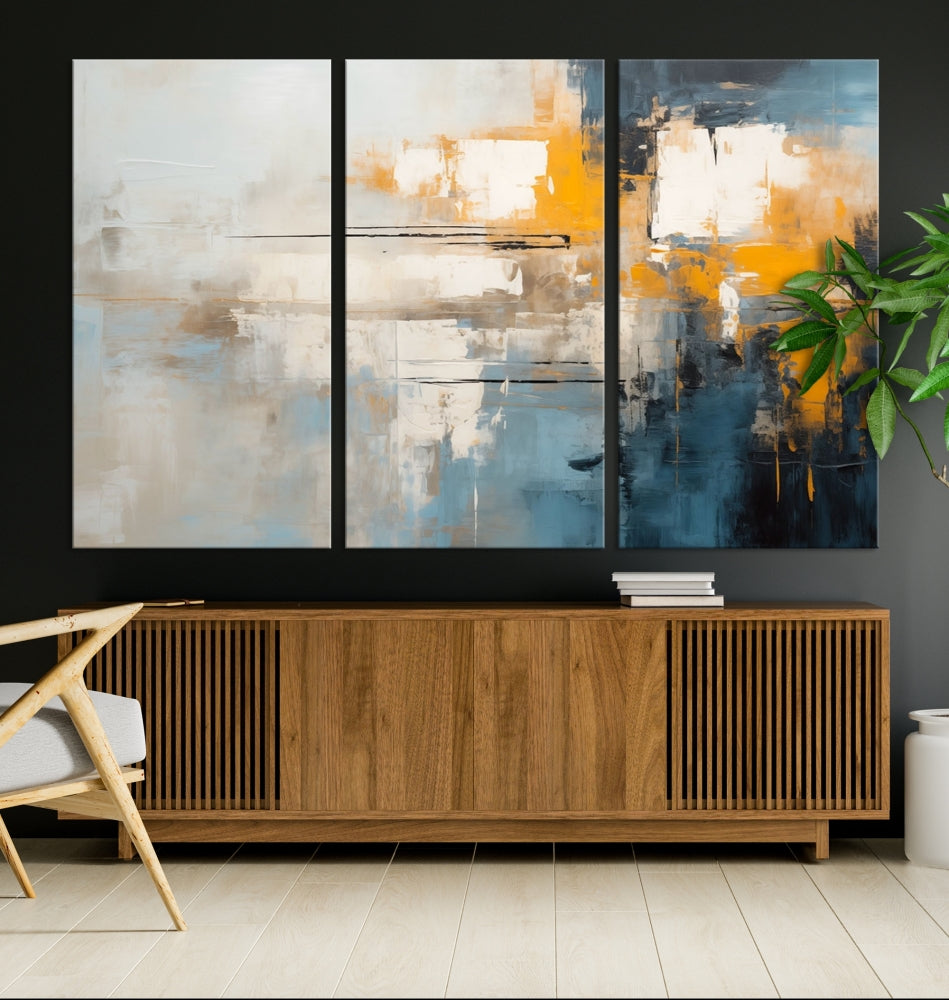 Large Abstract Wall Art Canvas Print Modern Minimalist Interior Wall Decor