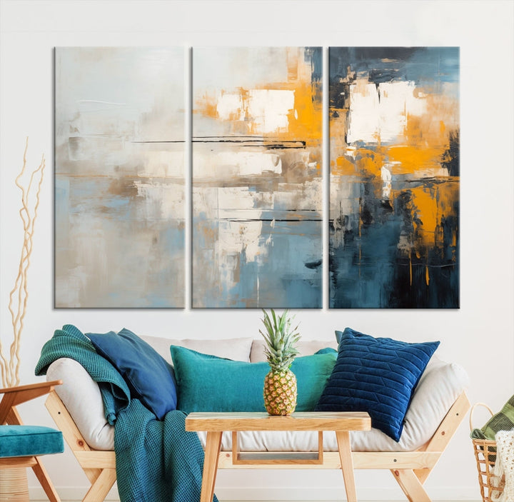 Large Abstract Wall Art Canvas Print Modern Minimalist Interior Wall Decor