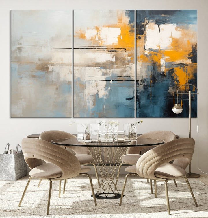 Large Abstract Wall Art Canvas Print Modern Minimalist Interior Wall Decor