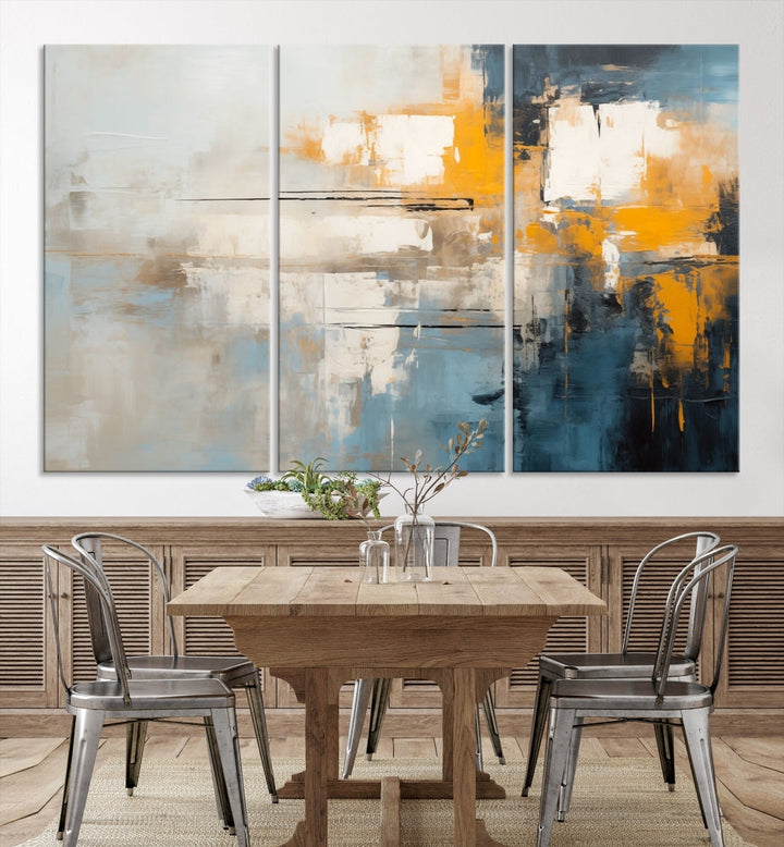 Large Abstract Wall Art Canvas Print Modern Minimalist Interior Wall Decor