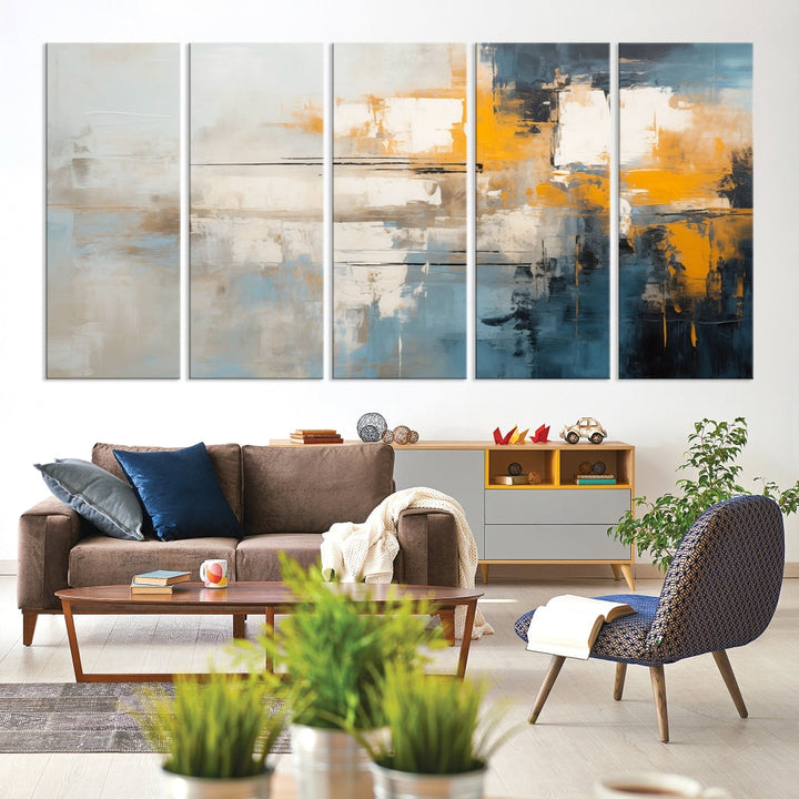 Large Abstract Wall Art Canvas Print Modern Minimalist Interior Wall Decor