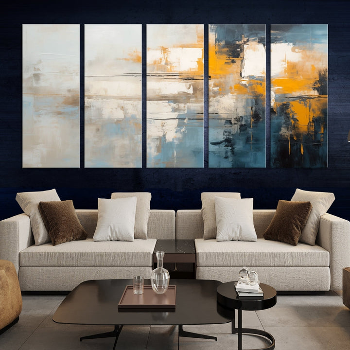 Large Abstract Wall Art Canvas Print Modern Minimalist Interior Wall Decor