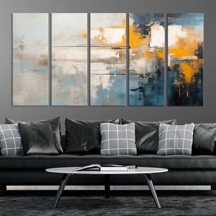 Large Abstract Wall Art Canvas Print Modern Minimalist Interior Wall Decor