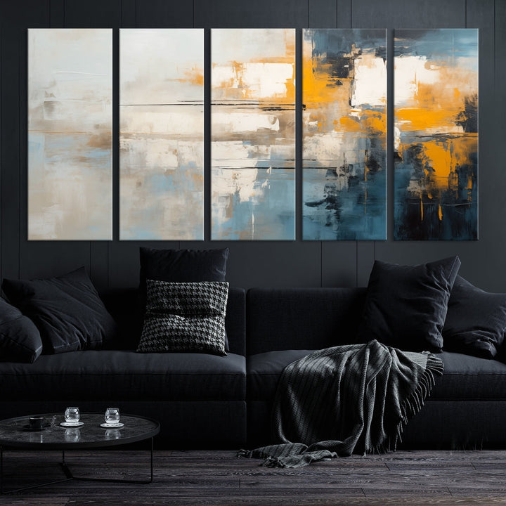 Large Abstract Wall Art Canvas Print Modern Minimalist Interior Wall Decor