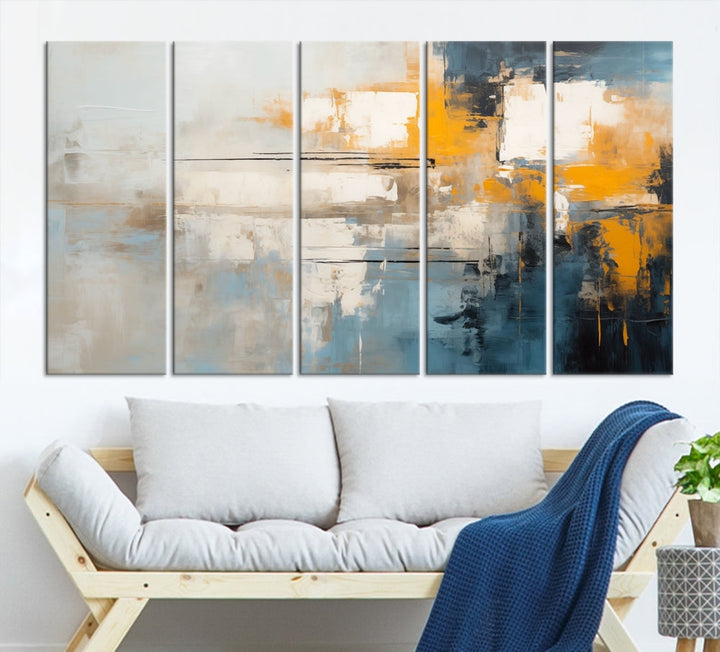 Large Abstract Wall Art Canvas Print Modern Minimalist Interior Wall Decor