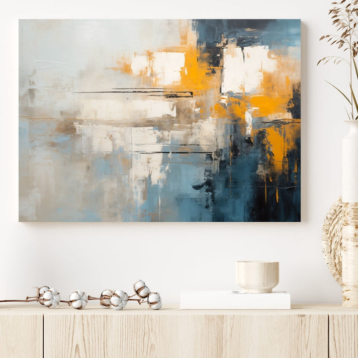 Large Abstract Wall Art Canvas Print Modern Minimalist Interior Wall Decor