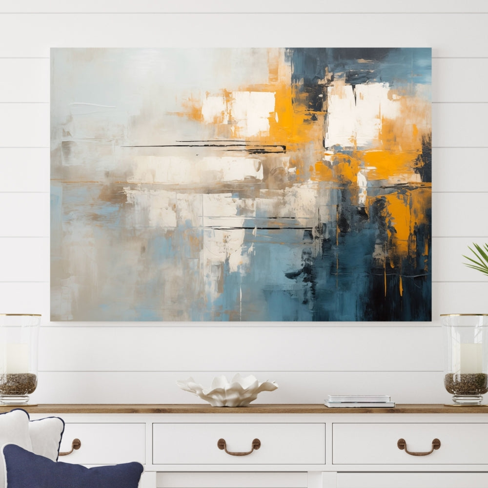 Large Abstract Wall Art Canvas Print Modern Minimalist Interior Wall Decor