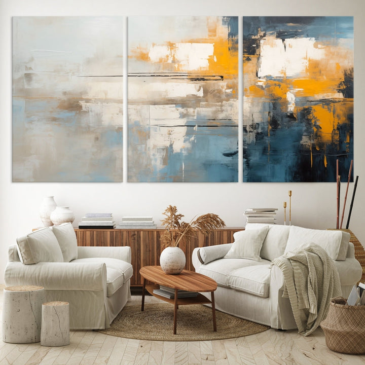 Large Abstract Wall Art Canvas Print Modern Minimalist Interior Wall Decor