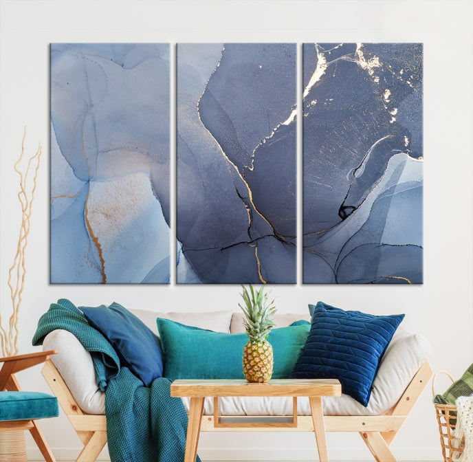 Large Abstract Wall Art Print Marble Canvas Wall Decor