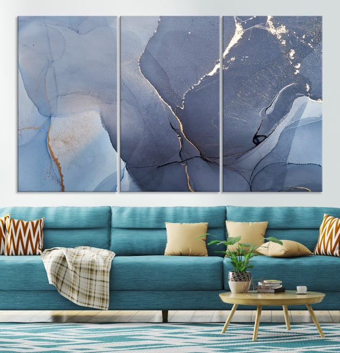 Large Abstract Wall Art Print Marble Canvas Wall Decor